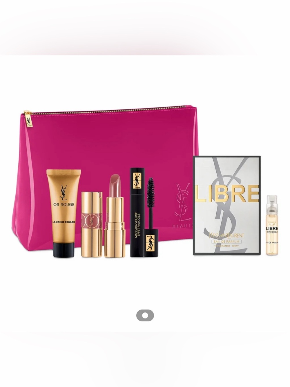 Yves Saint Laurent Makeup Set with Hot Pink Pouch